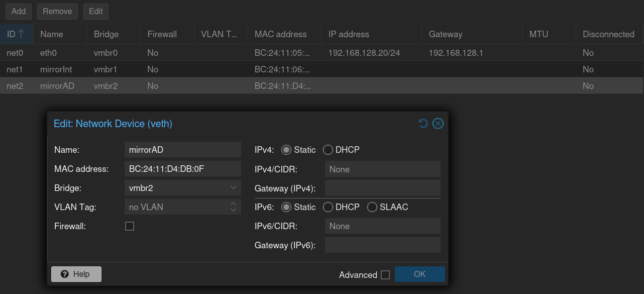 Suricata LXC Net