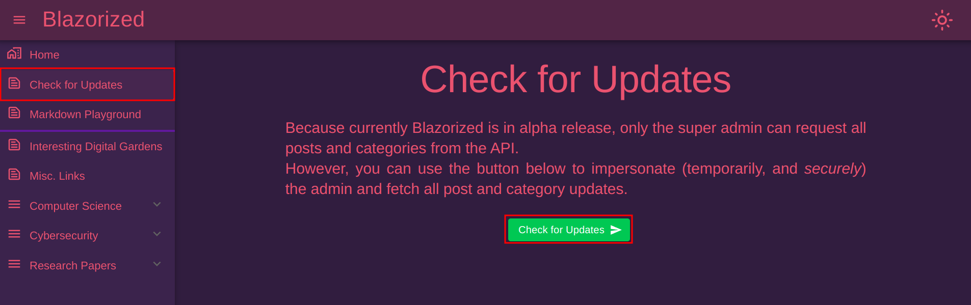 Check for updates