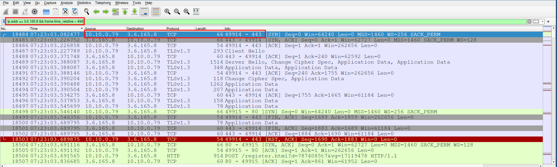 PCAP Malware Connect